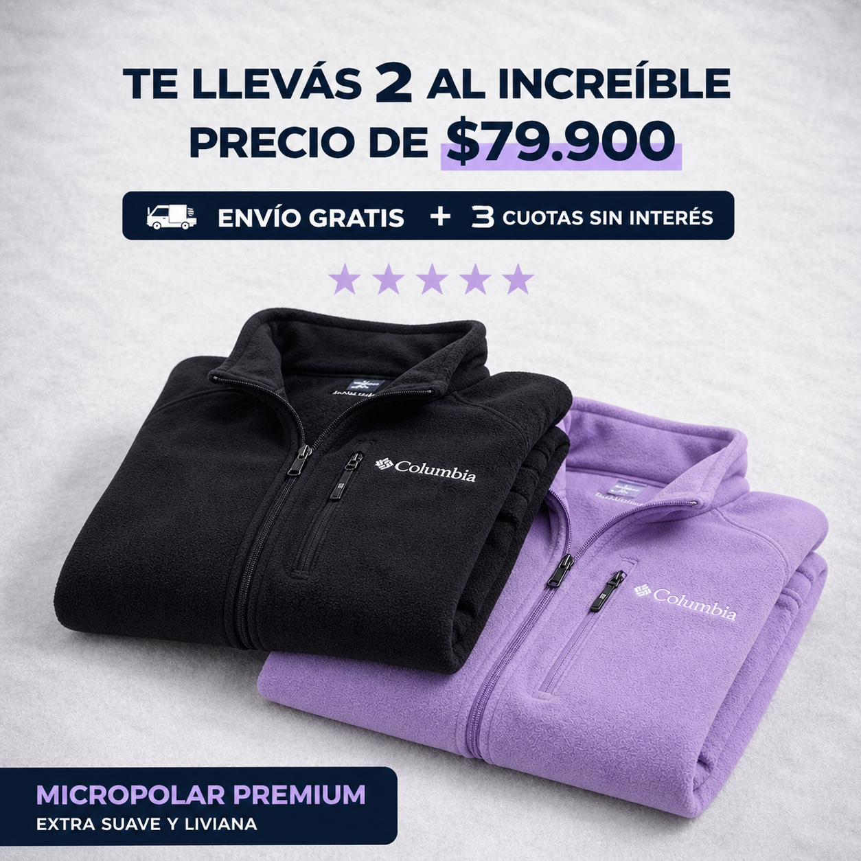 Detalles y terminaciones de la campera mujer